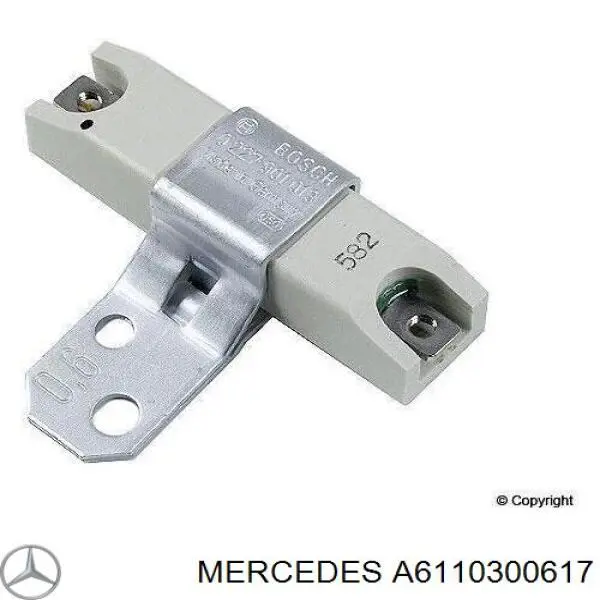  Mercedes A6110300617 ціна, від 13.54 USD