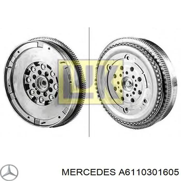 Купити A6110301605 Mercedes Маховик із зубчастим ободом в зборі