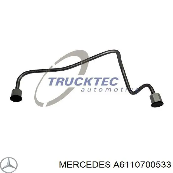 Купити A6110700533 Mercedes Трубка паливна, від ПНВТ до паливної рейки