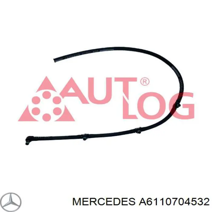 Трубка паливна, зворотня від форсунок Mercedes A6110704532 ціна, від 44.42 USD