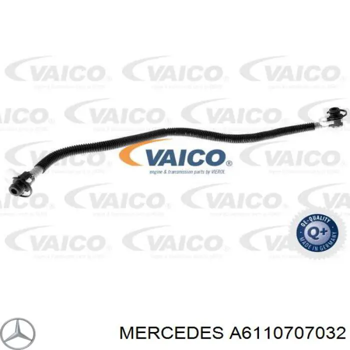Трубка паливна, від фільтра до насосу Mercedes A6110707032 ціна, від 23.57 USD