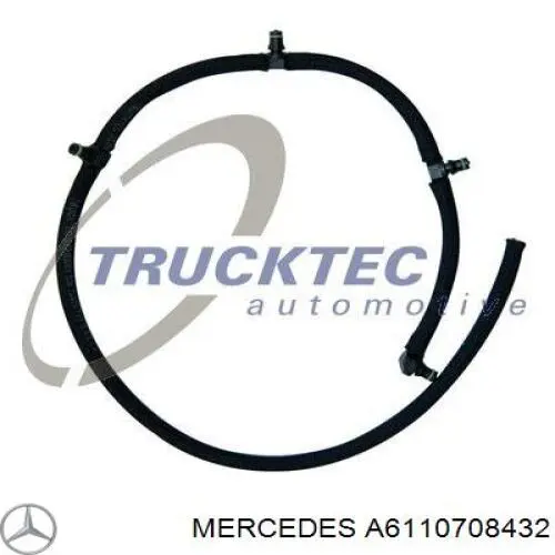 Купити A6110708432 Mercedes Трубка паливна, зворотня від форсунок