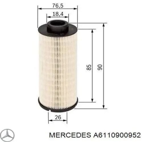 Корпус паливного фільтра A6110900152 Mercedes