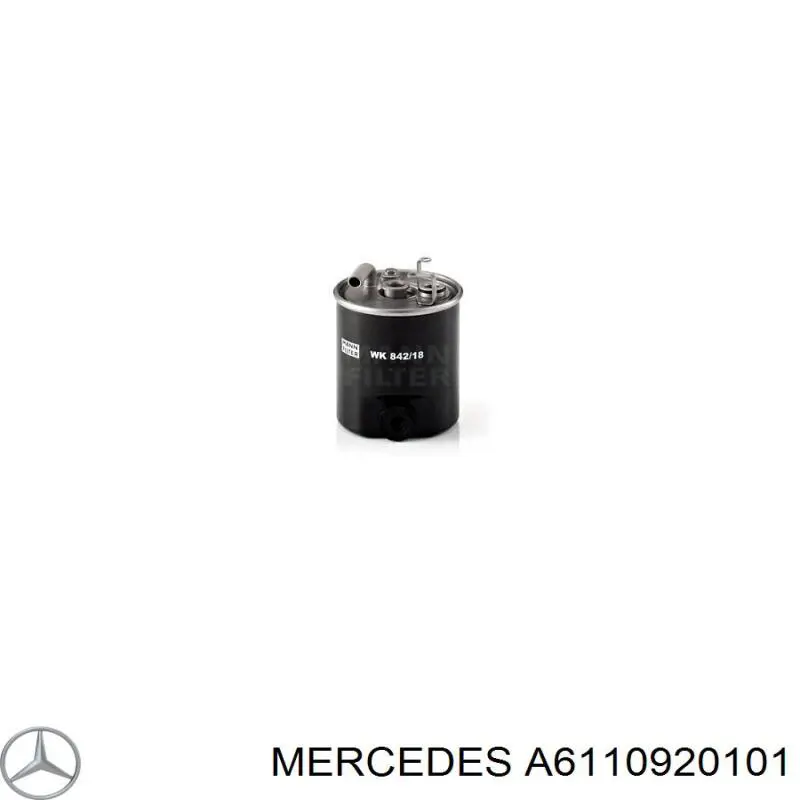 Фільтр тонкого очищення палива Mercedes A6110920101 ціна, від 17.49 USD