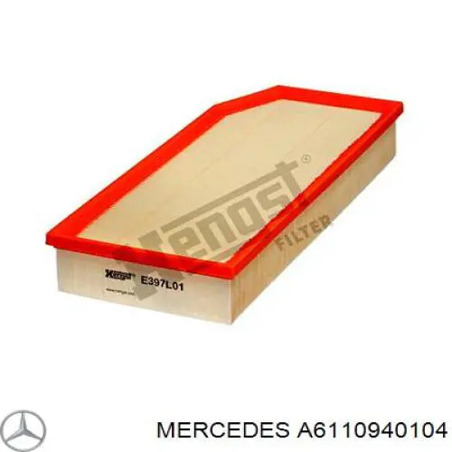 Елемент повітряного фільтра Mercedes A6110940104 ціна, від 6.84 USD