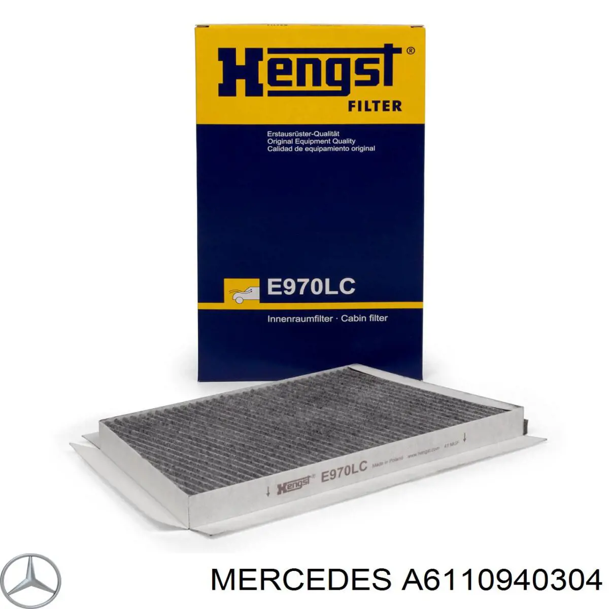 Фільтр повітряний Mercedes A6110940304