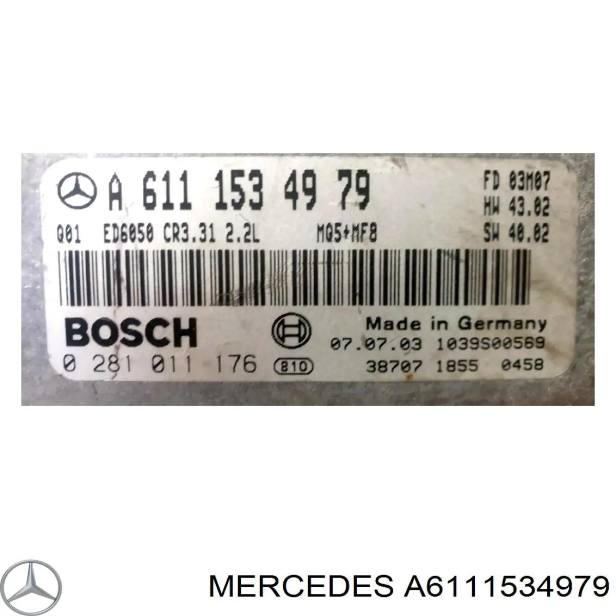 Купити A6111534979 Mercedes Модуль управління двигуном