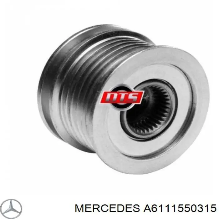 Купити A6111550315 Mercedes Шків генератора