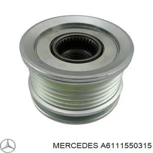 Шків генератора A6111550315 Mercedes