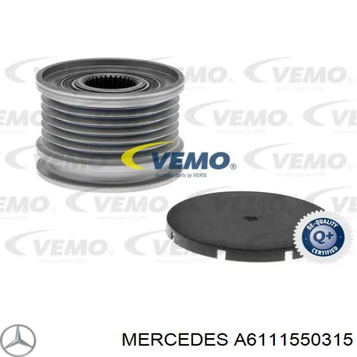 Інерційний шків Mercedes A6111550315 ціна, від 24.27 USD