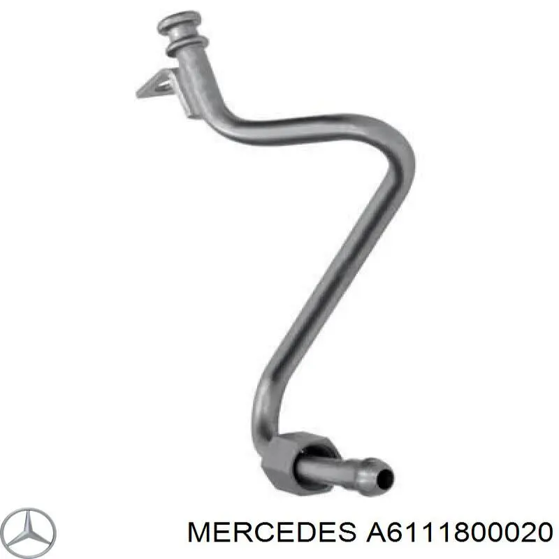 A6111800020 Mercedes трубка/шланг подачі масла до турбіни