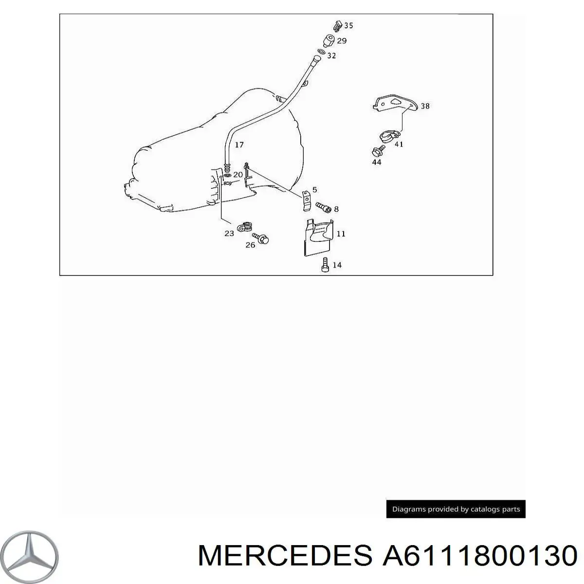 Трубка/шланг охолодження АКПП, обратка Mercedes A6111800130 ціна, від 9.72 USD