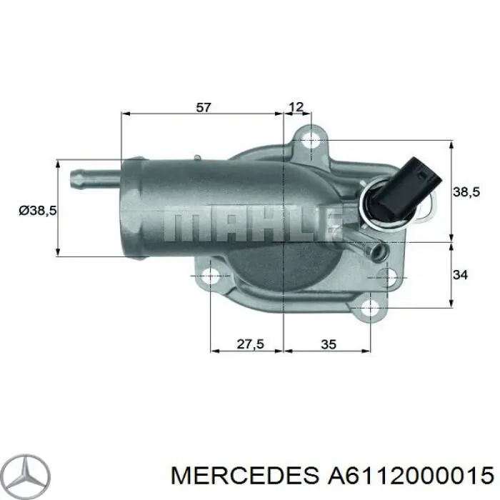 A6112000015 Mercedes Авто термостат