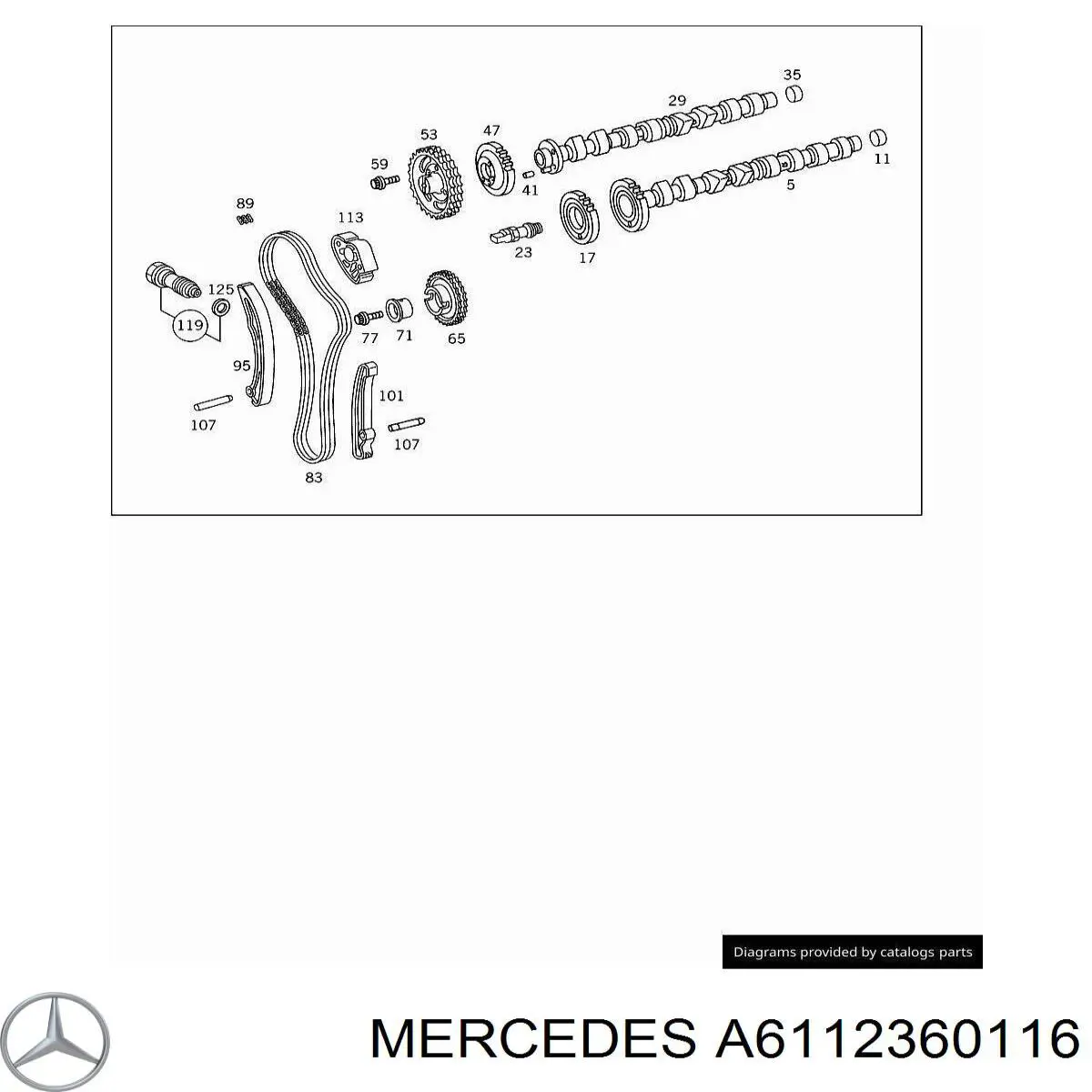  Mercedes A6112360116 ціна, від 5.64 USD
