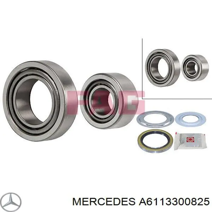 Підшипник маточини передньої A6113300825 Mercedes