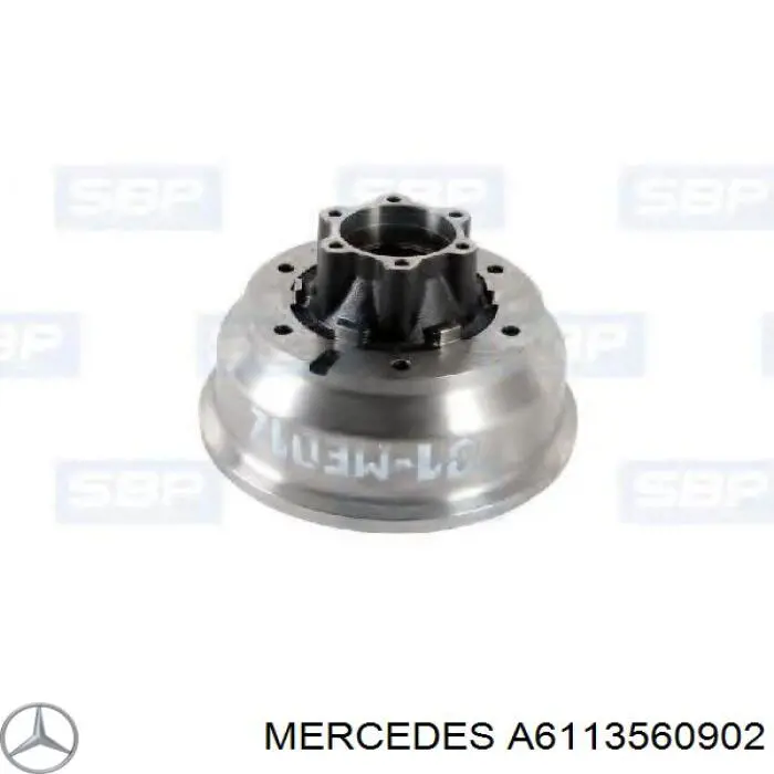 Купити A6113560902 Mercedes Барабан гальмівний задній