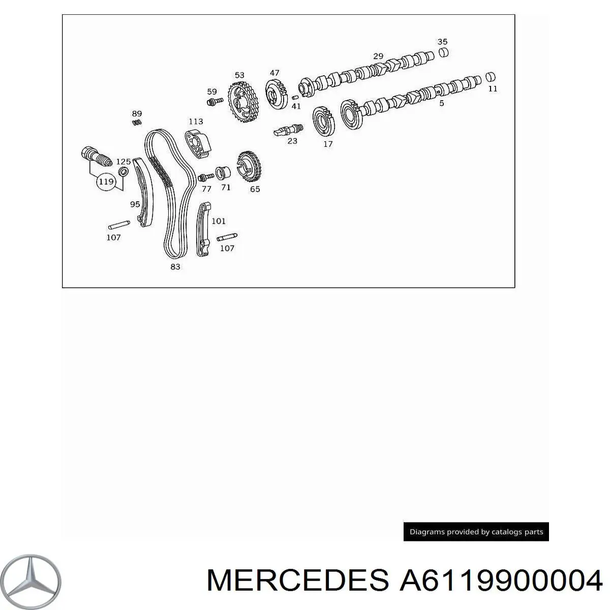 Болт переднього важеля, нижнього Mercedes A6119900004 ціна, від 1.74 USD