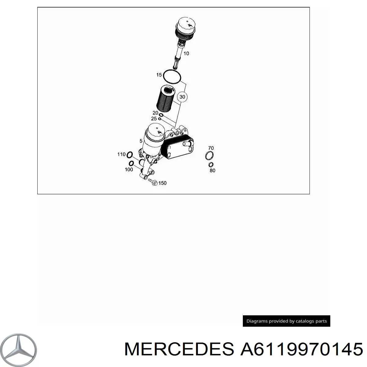  Mercedes A6119970145 ціна, від 0.94 USD