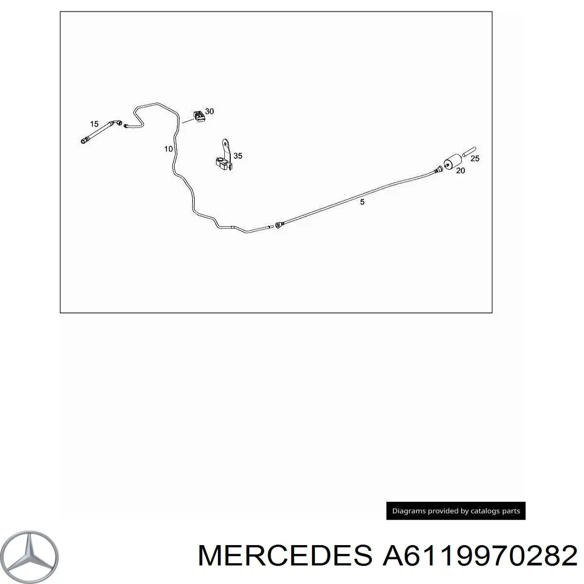  Mercedes A6119970282 ціна, від 4.34 USD