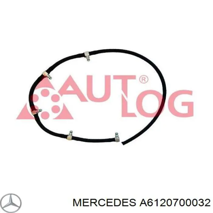 A6120700032 Mercedes трубка паливна, зворотня від форсунок