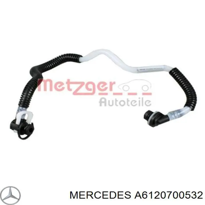 A6120700532 Mercedes трубка паливна, від фільтра до насосу