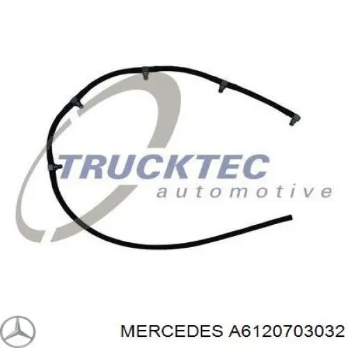 Трубка паливна, зворотня від форсунок Mercedes A6120703032 ціна, від 19.79 USD