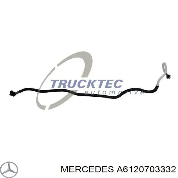 Трубка паливна обратки від ПНВТ до фільтра Mercedes A6120703332 ціна, від 19.17 USD