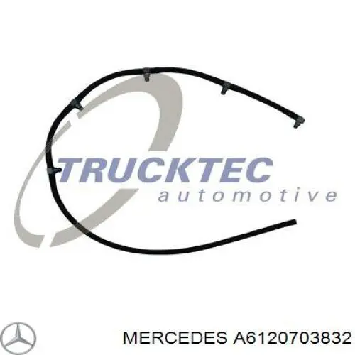 Купити A6120703832 Mercedes Трубка паливна, зворотня від форсунок