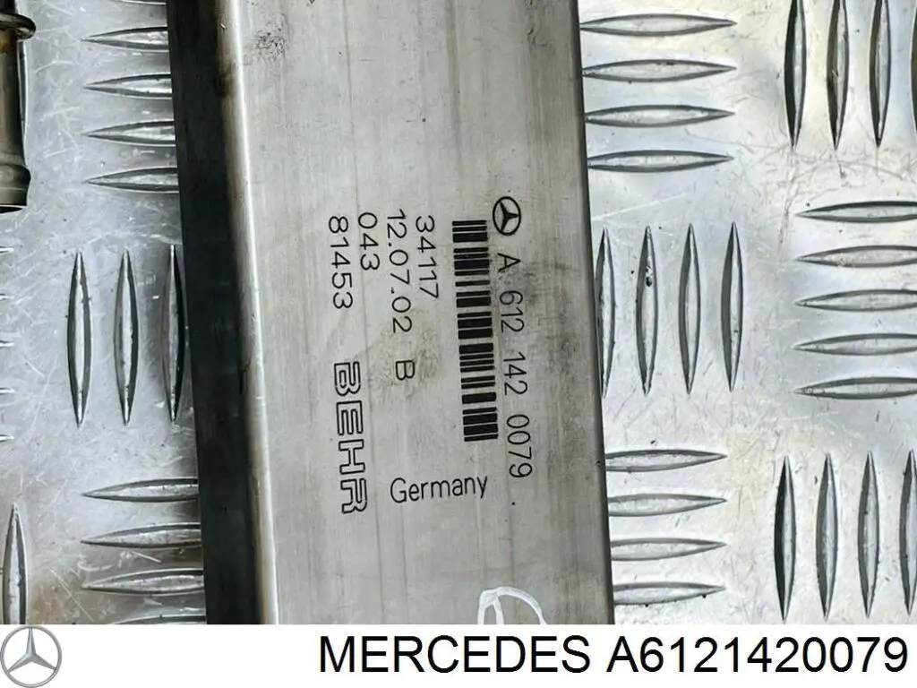 Купити A6121420077 Mercedes Радіатор системи EGR рециркуляції вихлопних газів