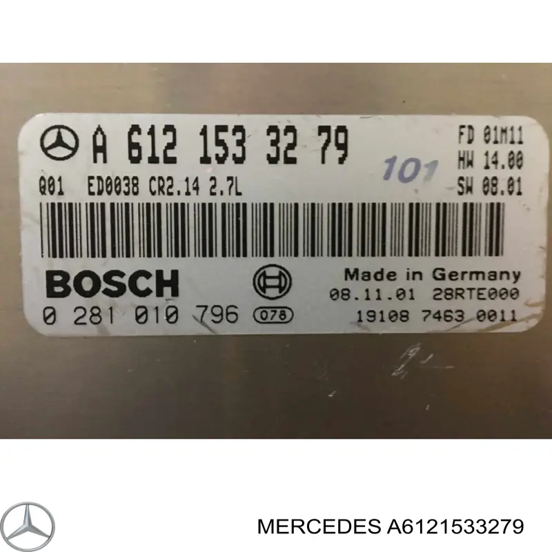ЕБУ Mercedes A6121533279 ціна, від 39.50 USD