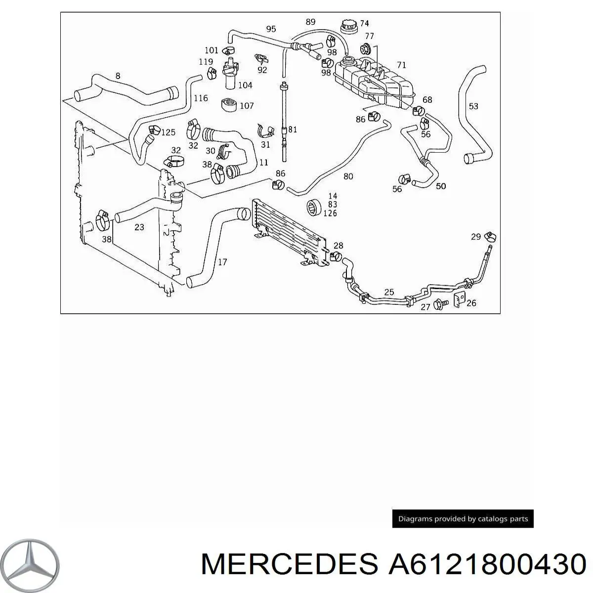 A6121800430 Mercedes 