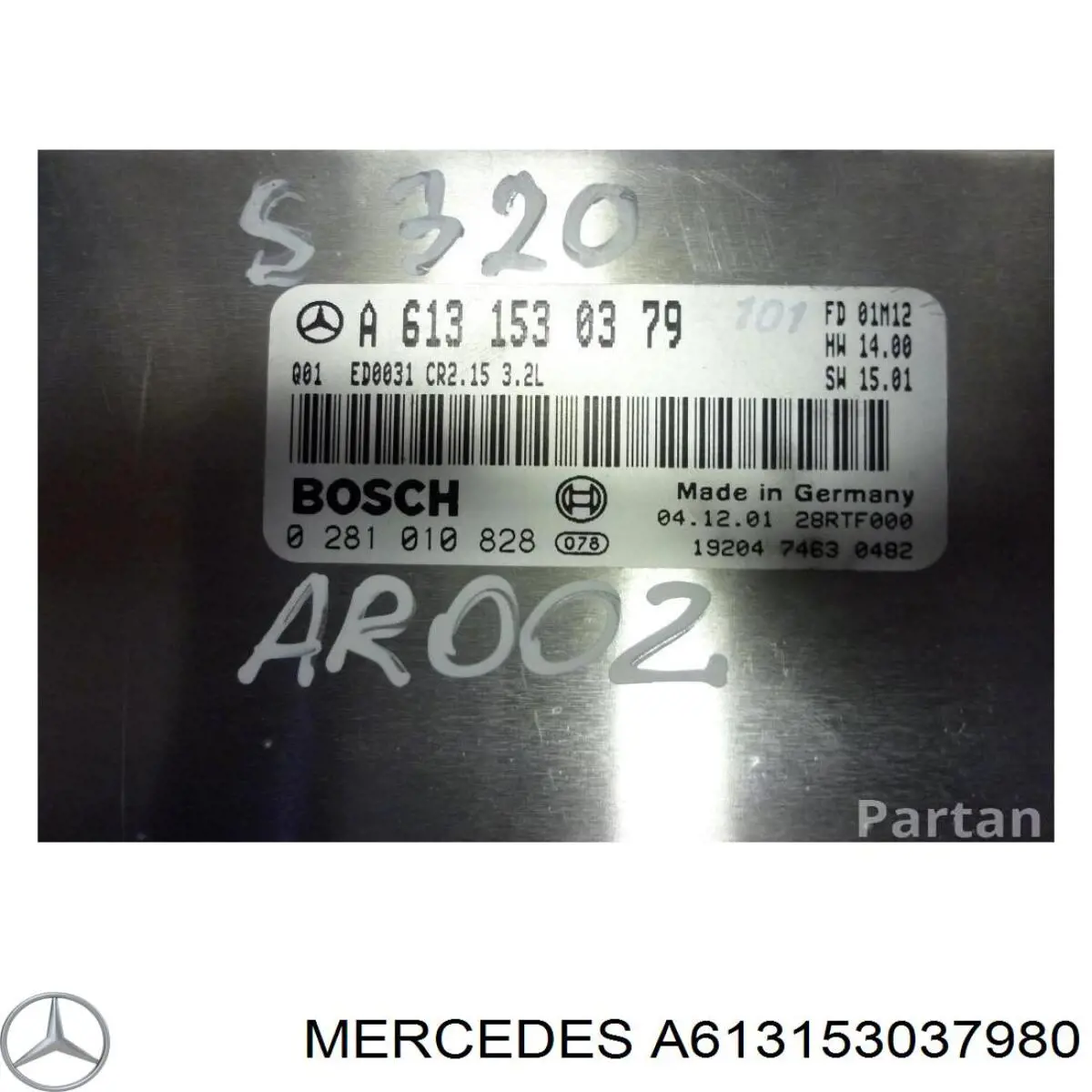 A613153037980 Mercedes модуль (блок керування (ЕБУ) двигуном)