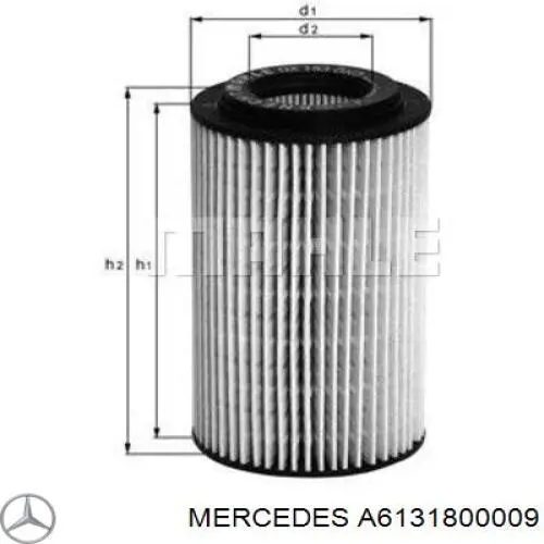 Купити A6131800009 Mercedes Фільтр очищення масла відцентровий