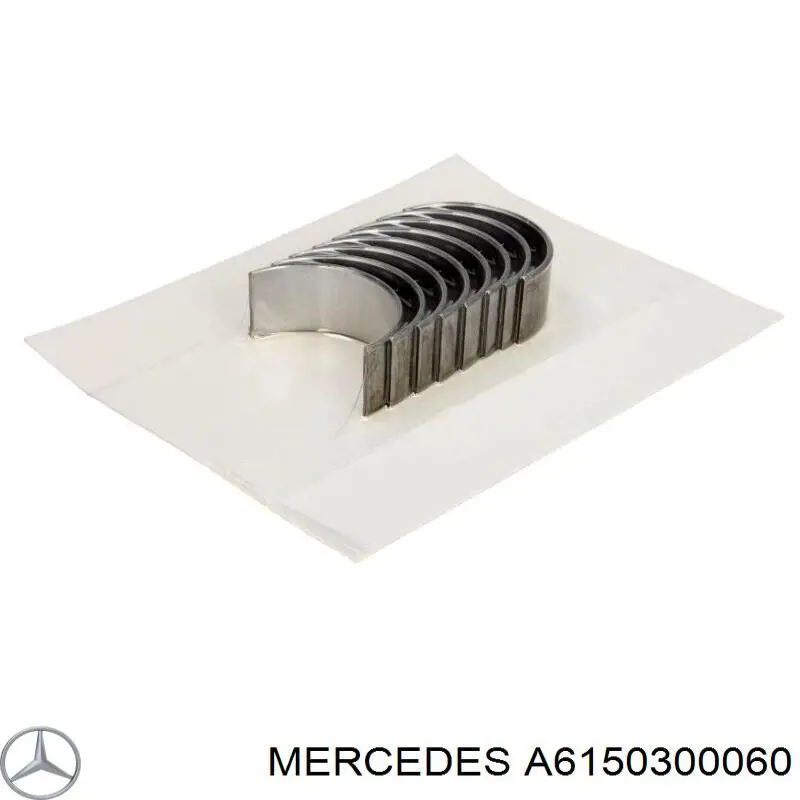 A6150300060 Mercedes вкладиші колінвала, шатунні, комплект, 1-й ремонт (+0,25)