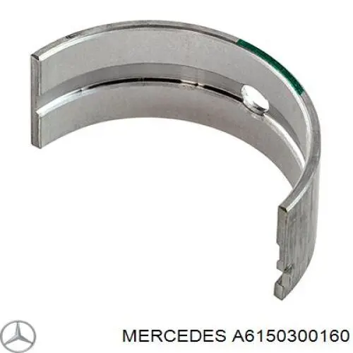 A6150300160 Mercedes вкладиші колінвала, шатунні, комплект, 1-й ремонт (+0,25)