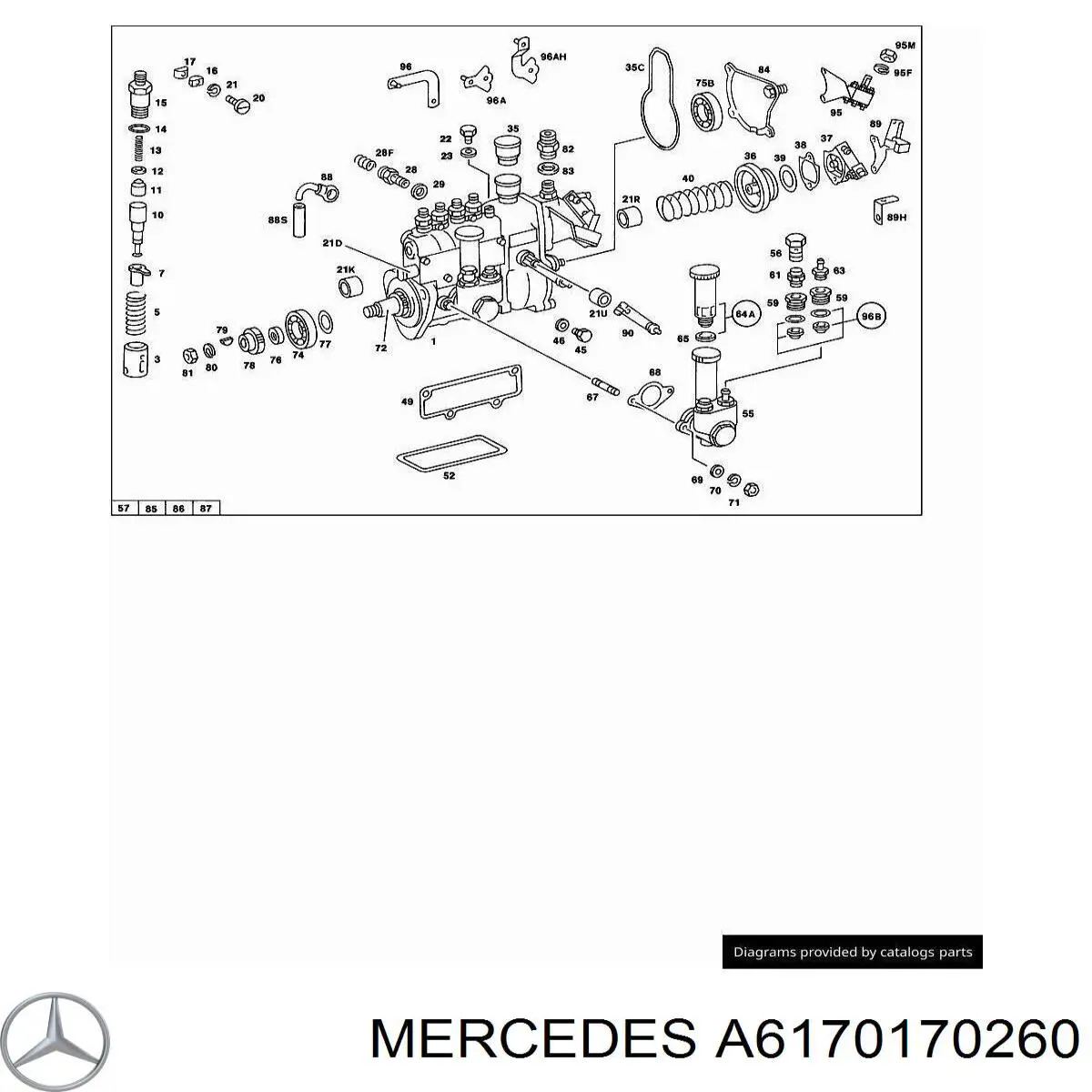 Ущільнююче кільце форсунок інжектора Mercedes A6170170260 ціна, від 0.95 USD