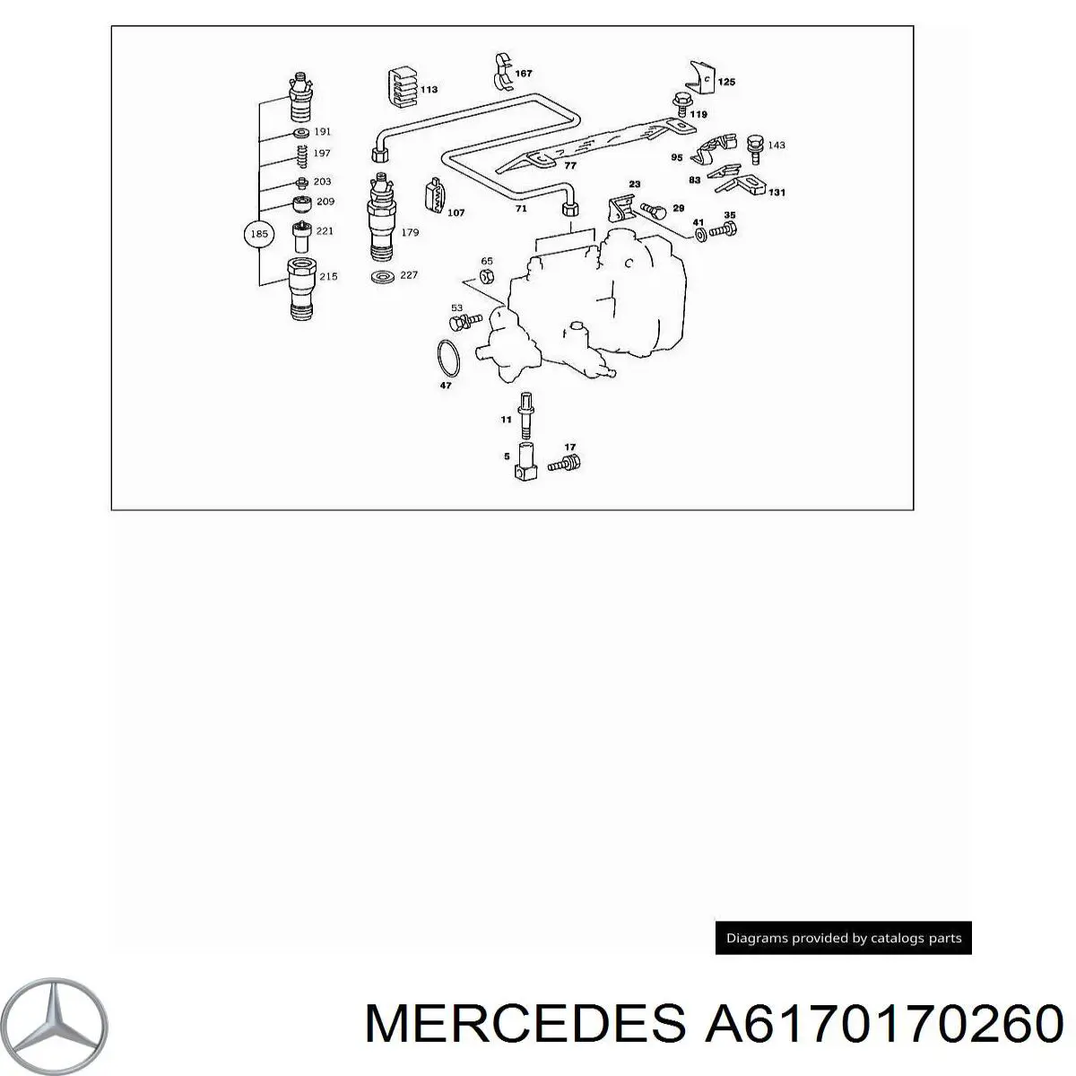 A6170170260 Mercedes Кільце інжектора
