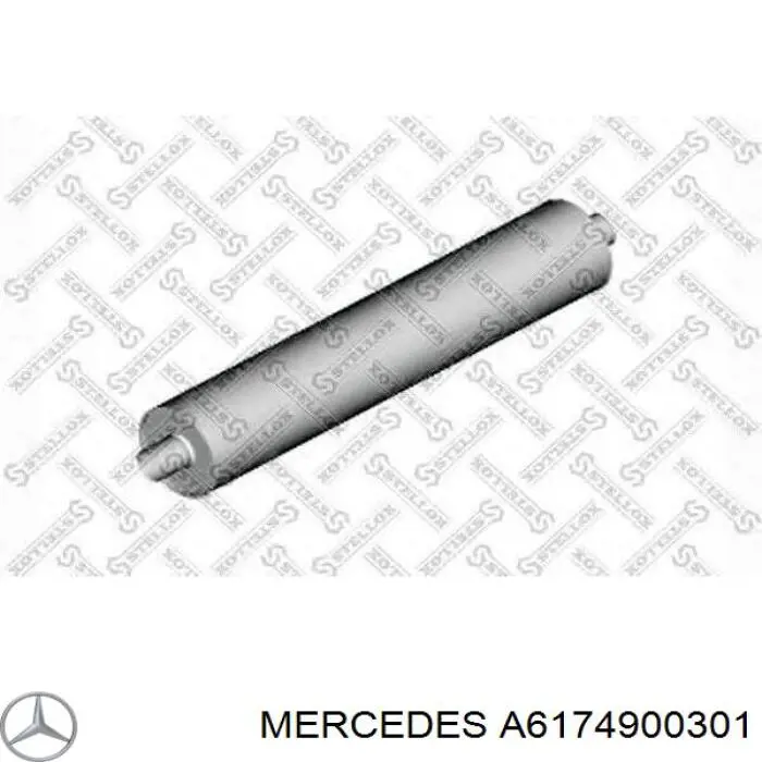 Купити A6174900301 Mercedes Глушник, середня і задня частина