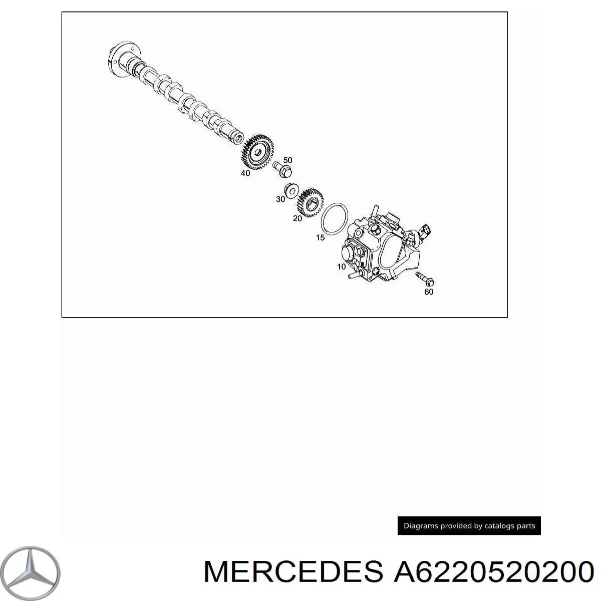 Шестерня приводу ПНВТ Mercedes A6220520200 ціна, від 126.67 USD