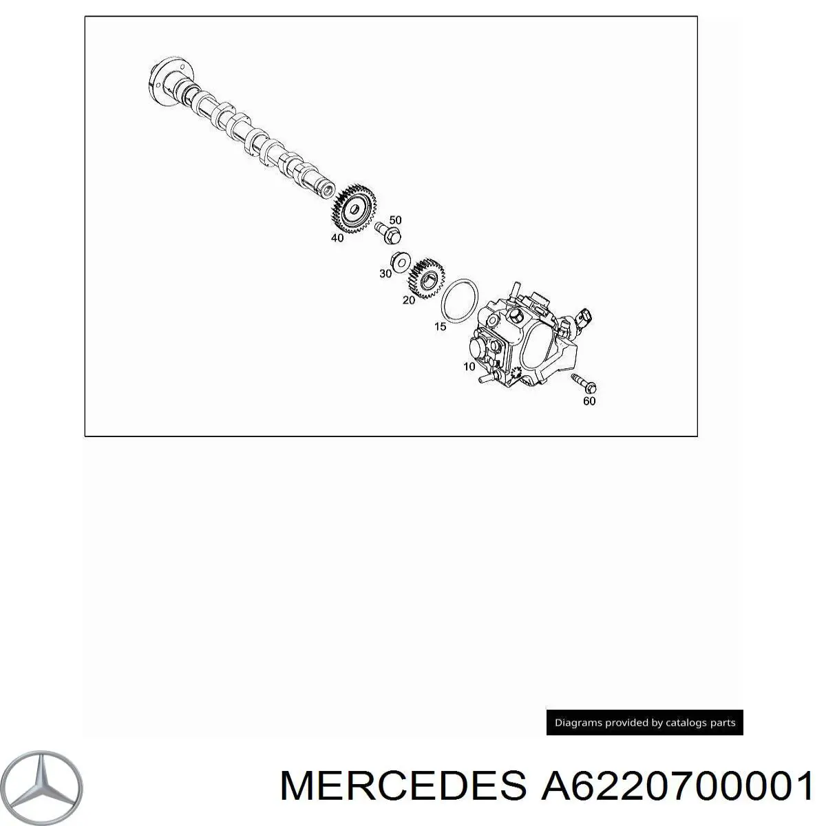 Насос паливний високого тиску Mercedes A6220700001 ціна, від 94.77 USD