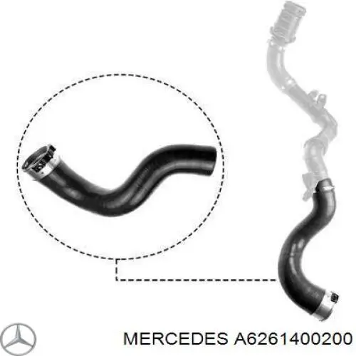 Трубка датчика тиску вихлопних газів Mercedes A6261400200 ціна, від 40.10 USD