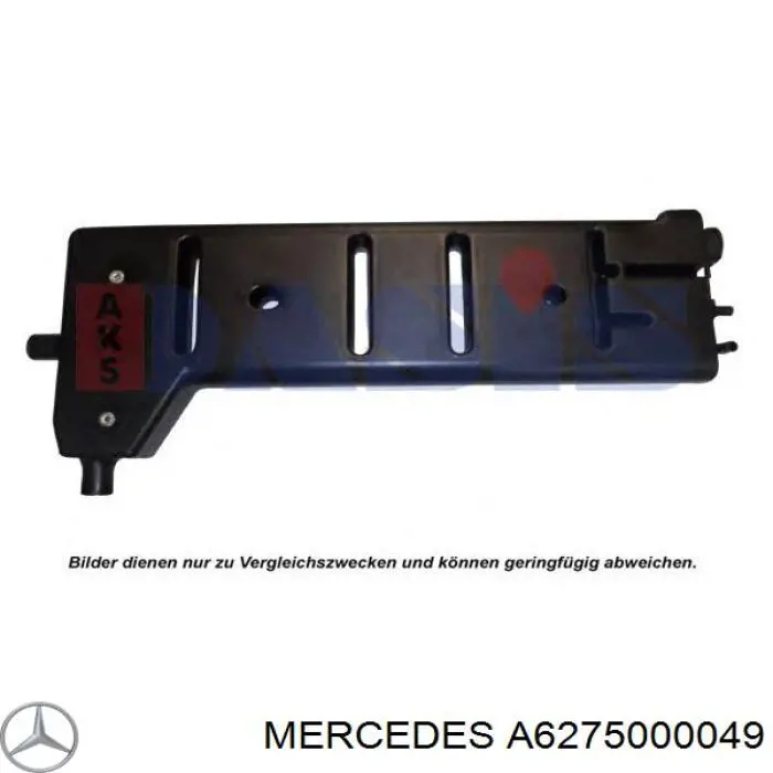 A6275000049 Mercedes Розширювальний бачок охолодження