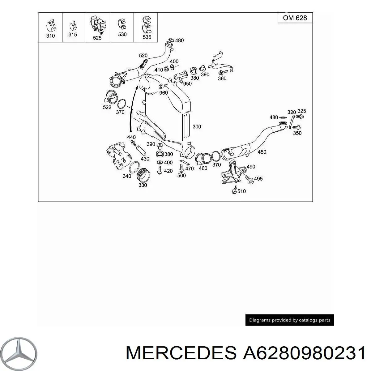 A6280980231 Mercedes 