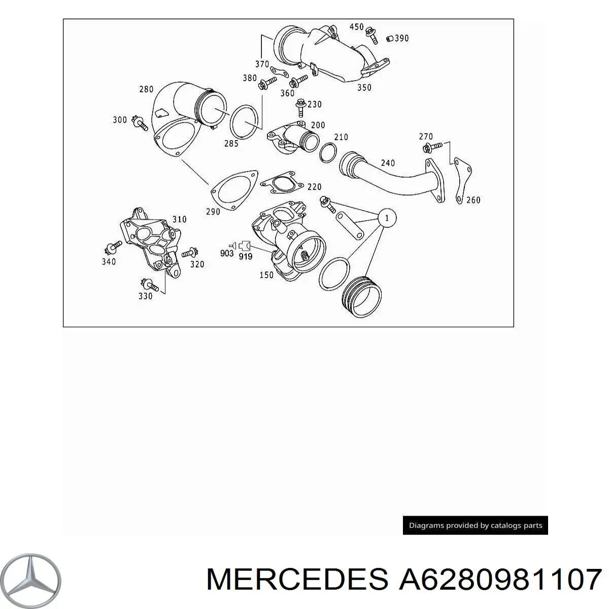 A6280981107 Mercedes Дросільна заслінка в зборі