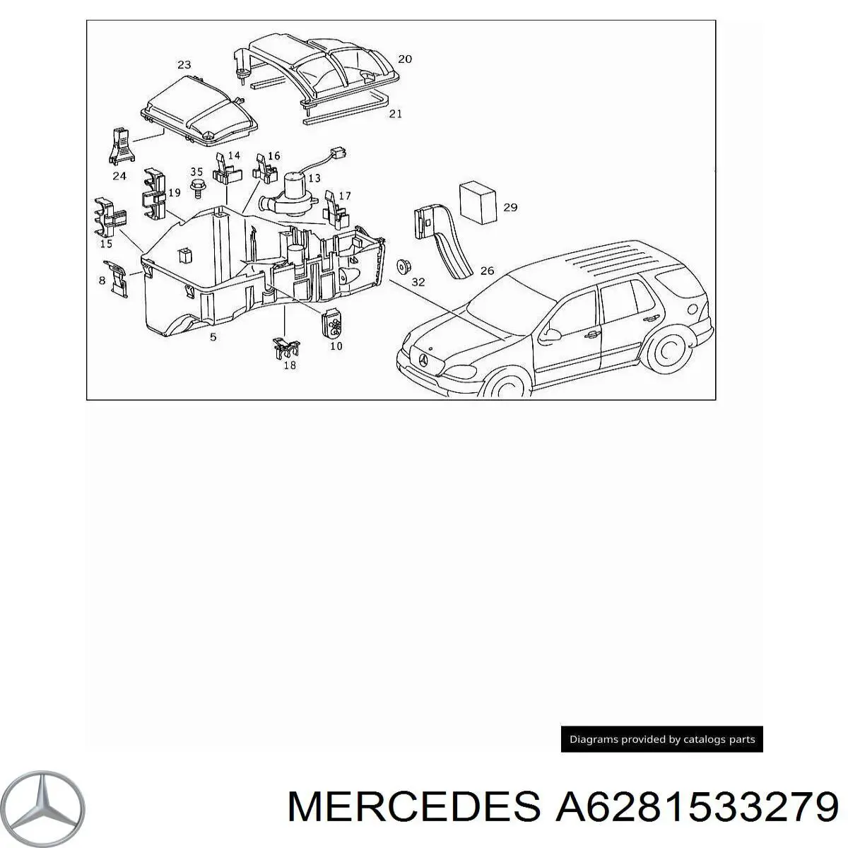 Купити A6281531979 Mercedes Модуль управління двигуном