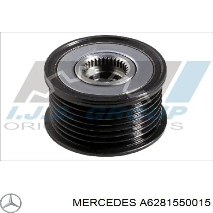 A6281550015 Mercedes шків генератора