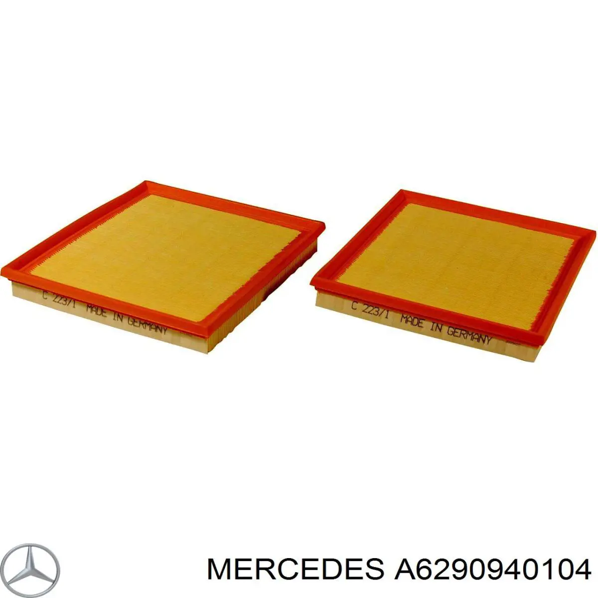 Елемент повітряного фільтра Mercedes A6290940104 ціна, від 19.75 USD