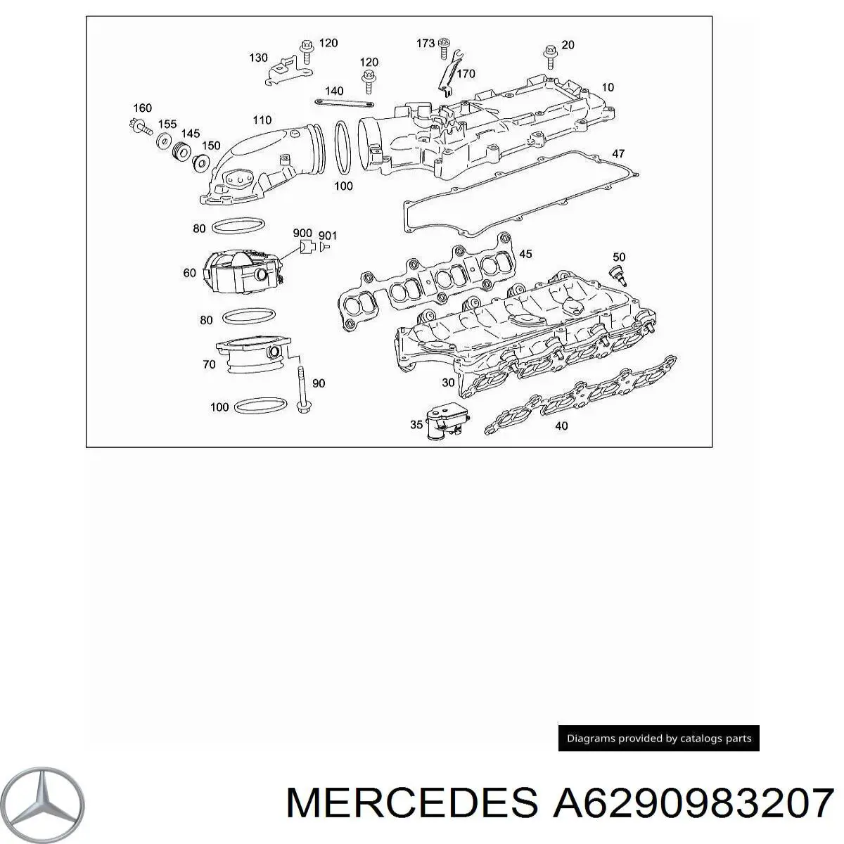 Купити A6290983207 Mercedes Впускний колектор