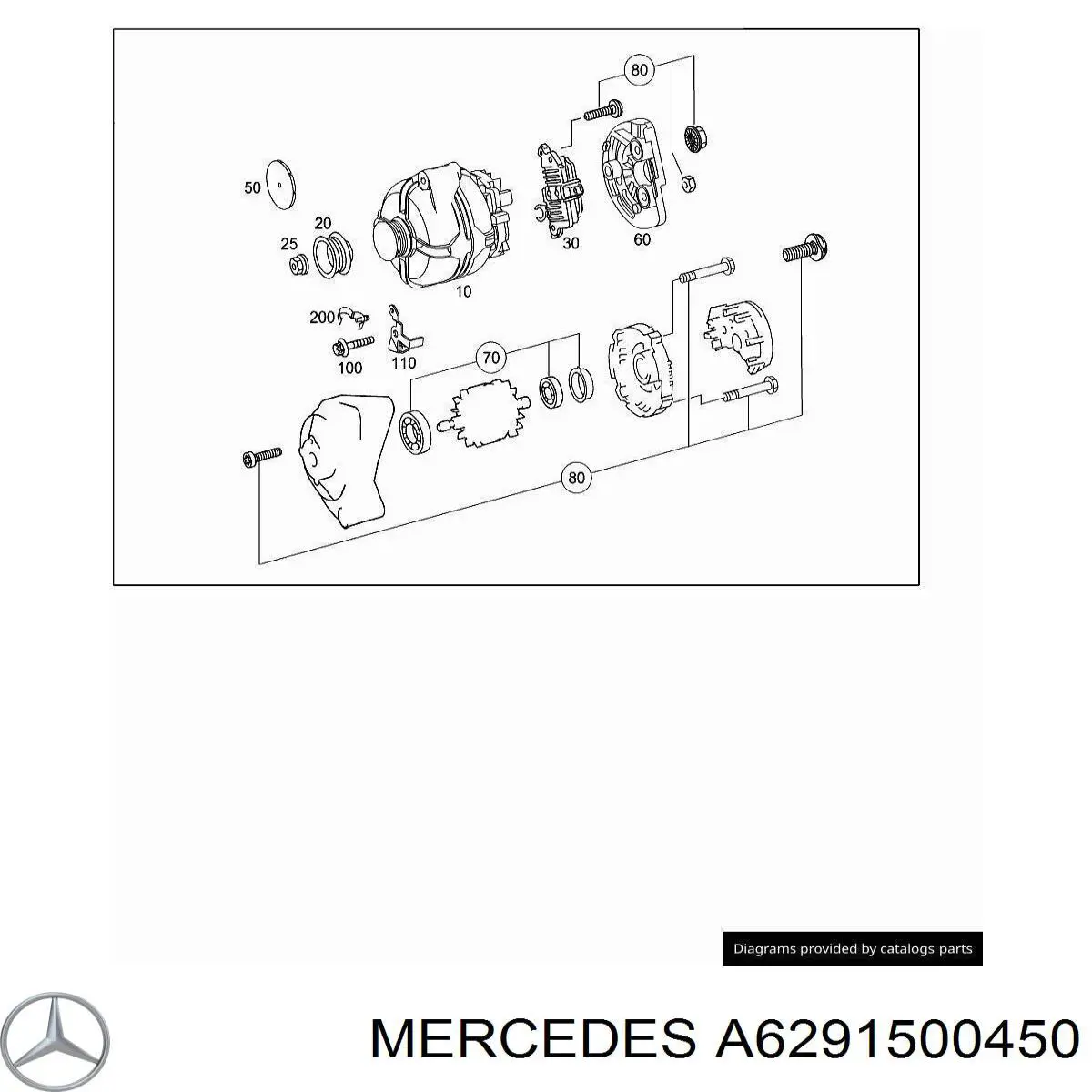 Купити A6291500450 Mercedes Генератор