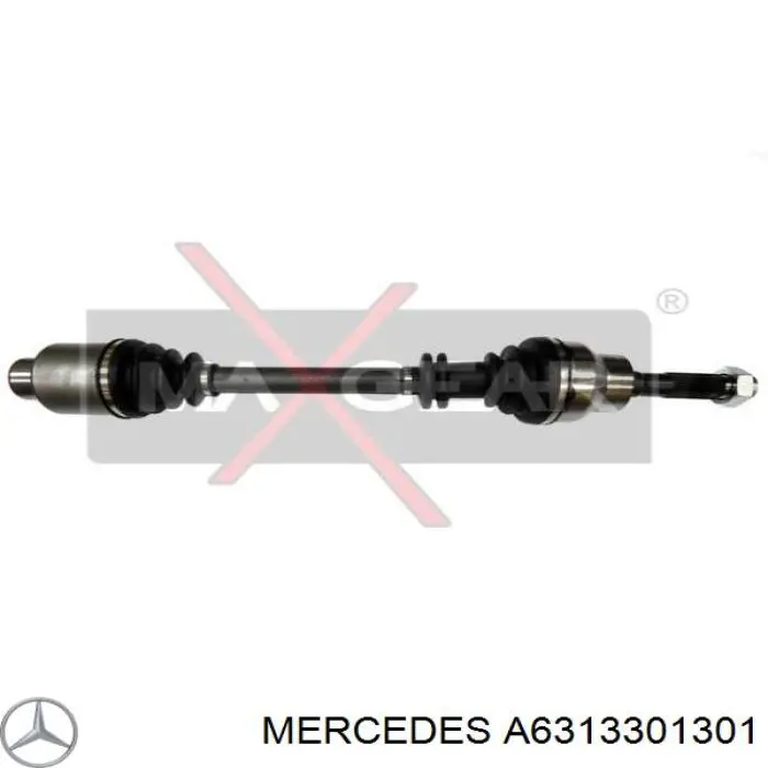 A6313301301 Mercedes Приводи передніх коліс (вали карданні піввісь переднього моста)
